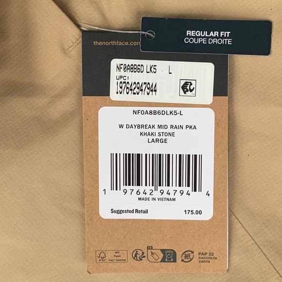 The North Face Daybreak Water Repellent Mid Rain Parka - Picture 6 of 14